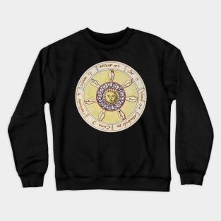 Medieval Manuscript Alchemy Astrology Crewneck Sweatshirt